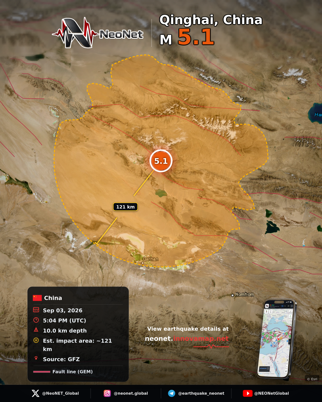 271 km SSE of Dunhuang, China