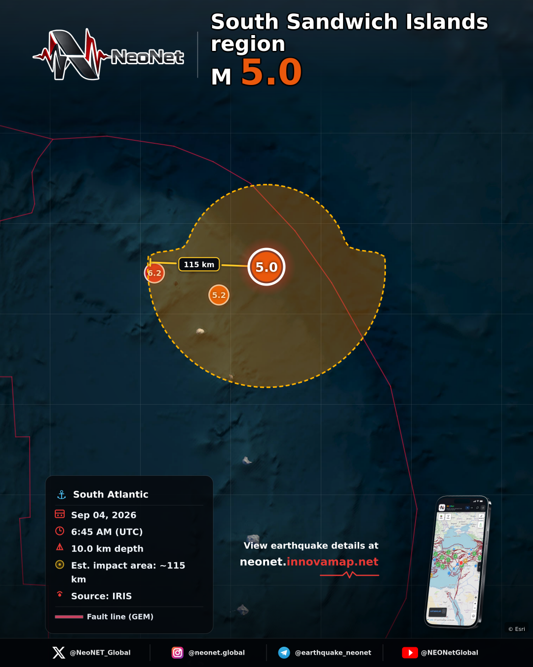 South Sandwich Islands region