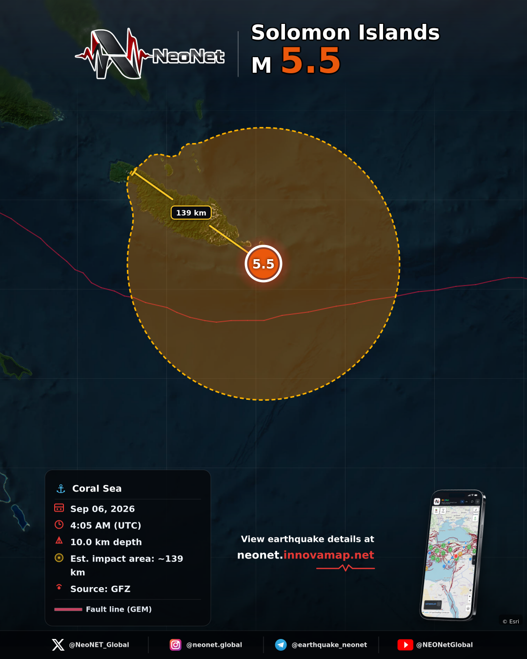 93 km SE of Kirakira, Solomon Islands