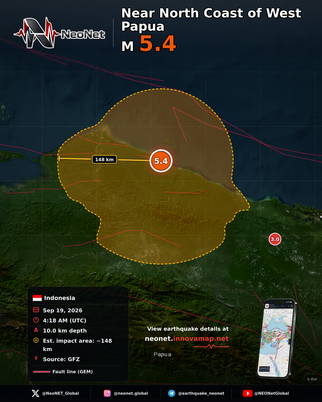 210 km WNW of Abepura, Indonesia