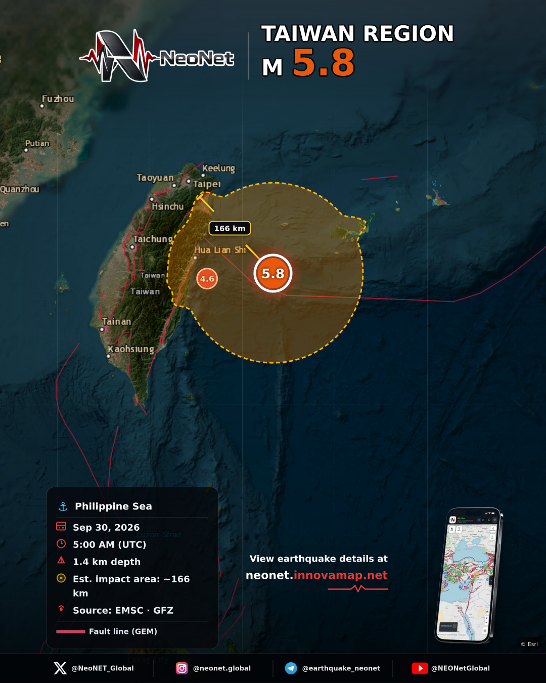 74 km S of Yonakuni, Japan