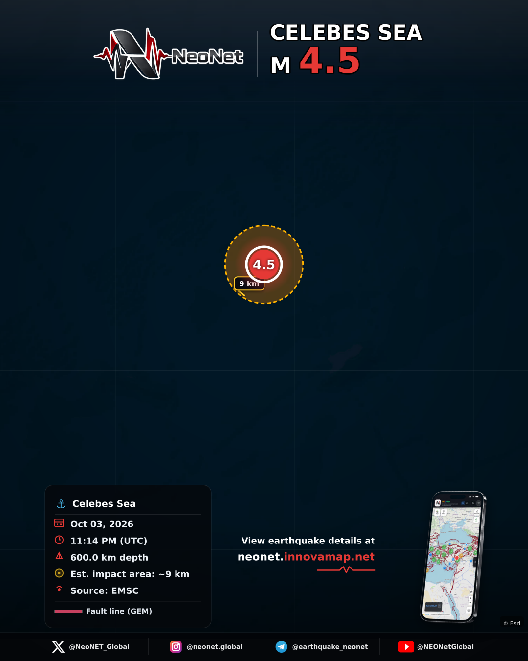 293 km SSE of Tabiauan, Philippines