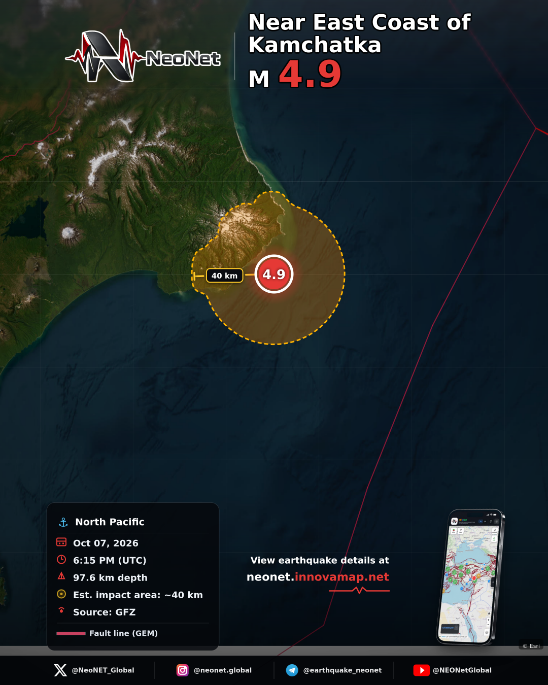 NEAR EAST COAST OF KAMCHATKA