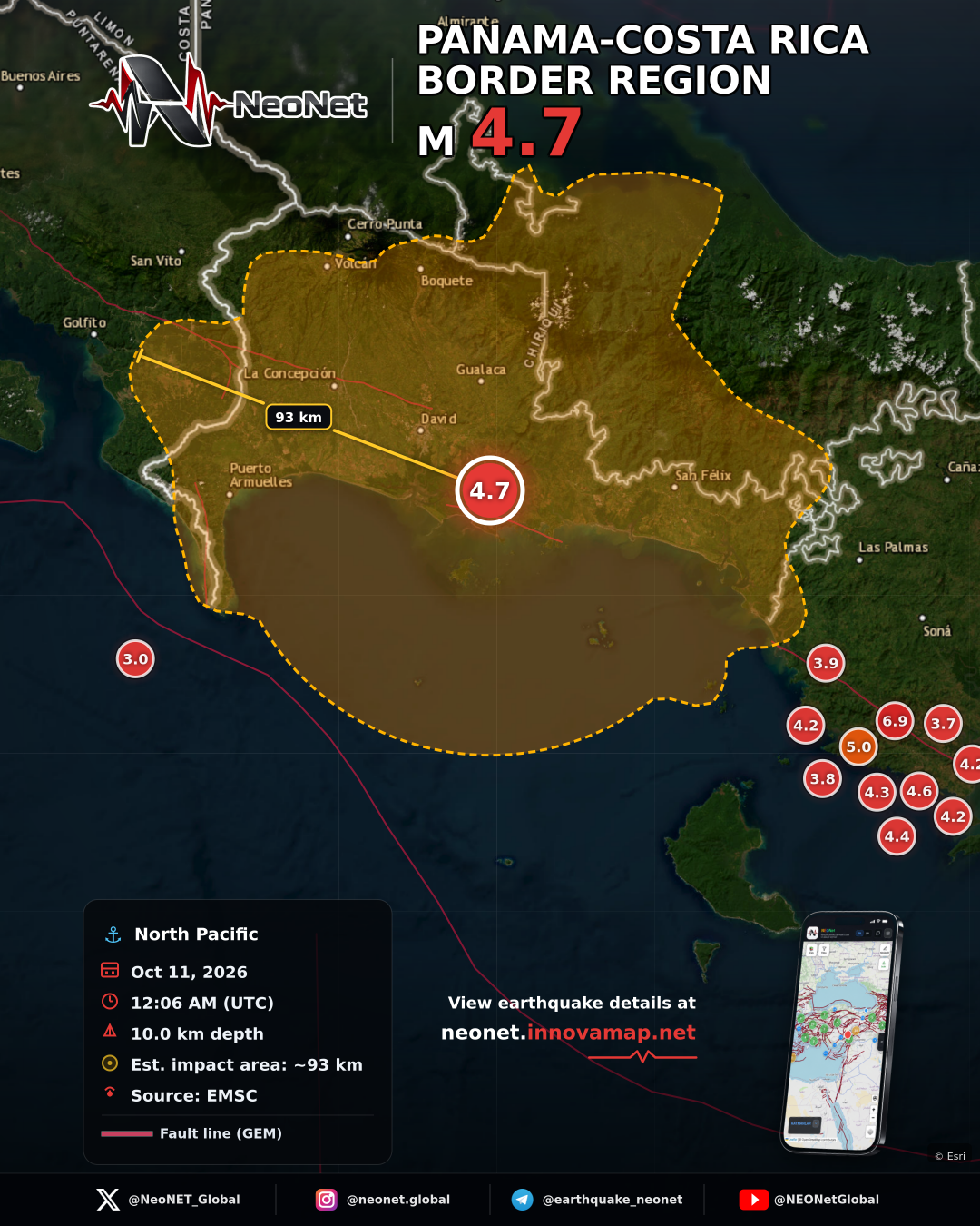 PANAMA-COSTA RICA BORDER REGION