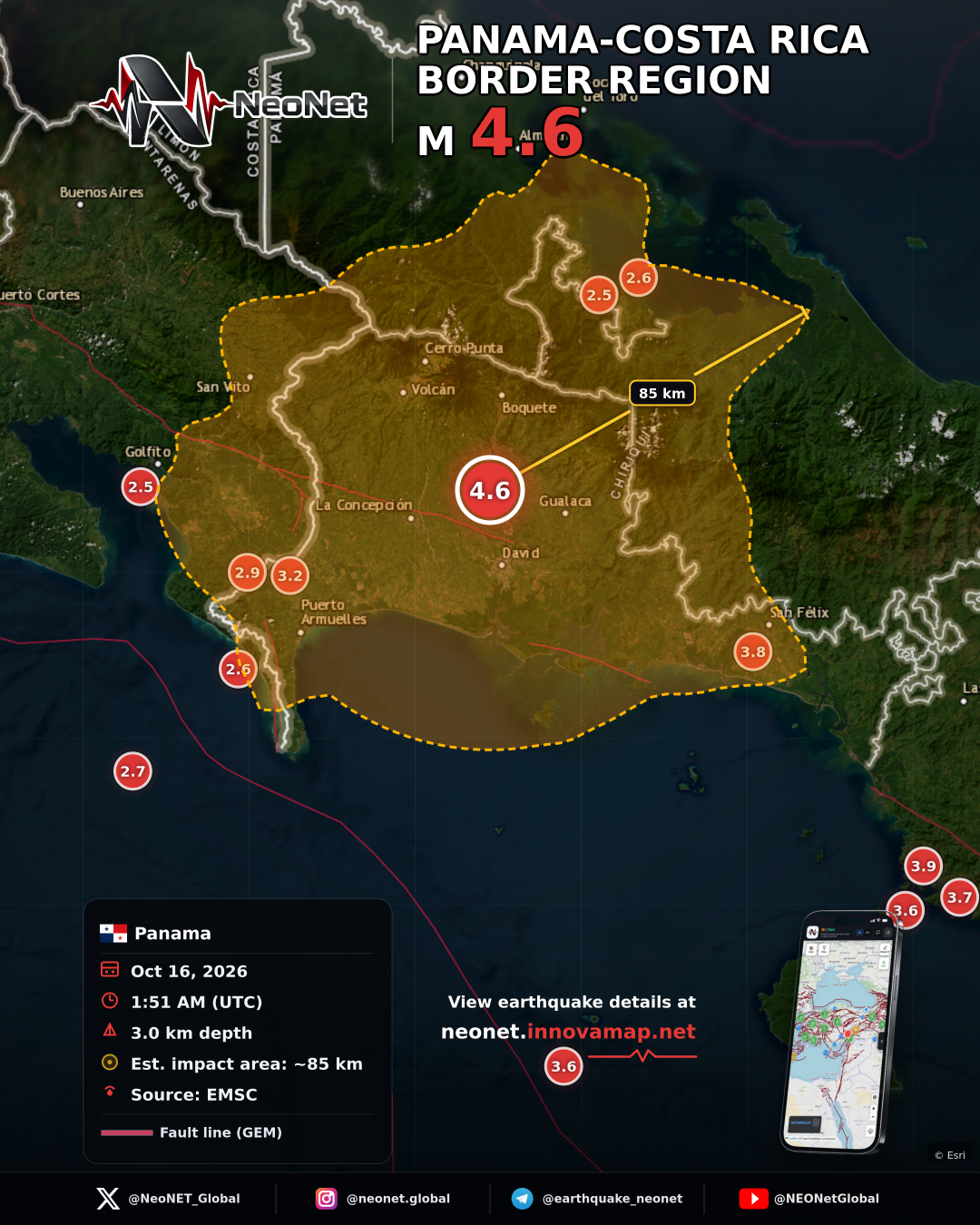 PANAMA-COSTA RICA BORDER REGION