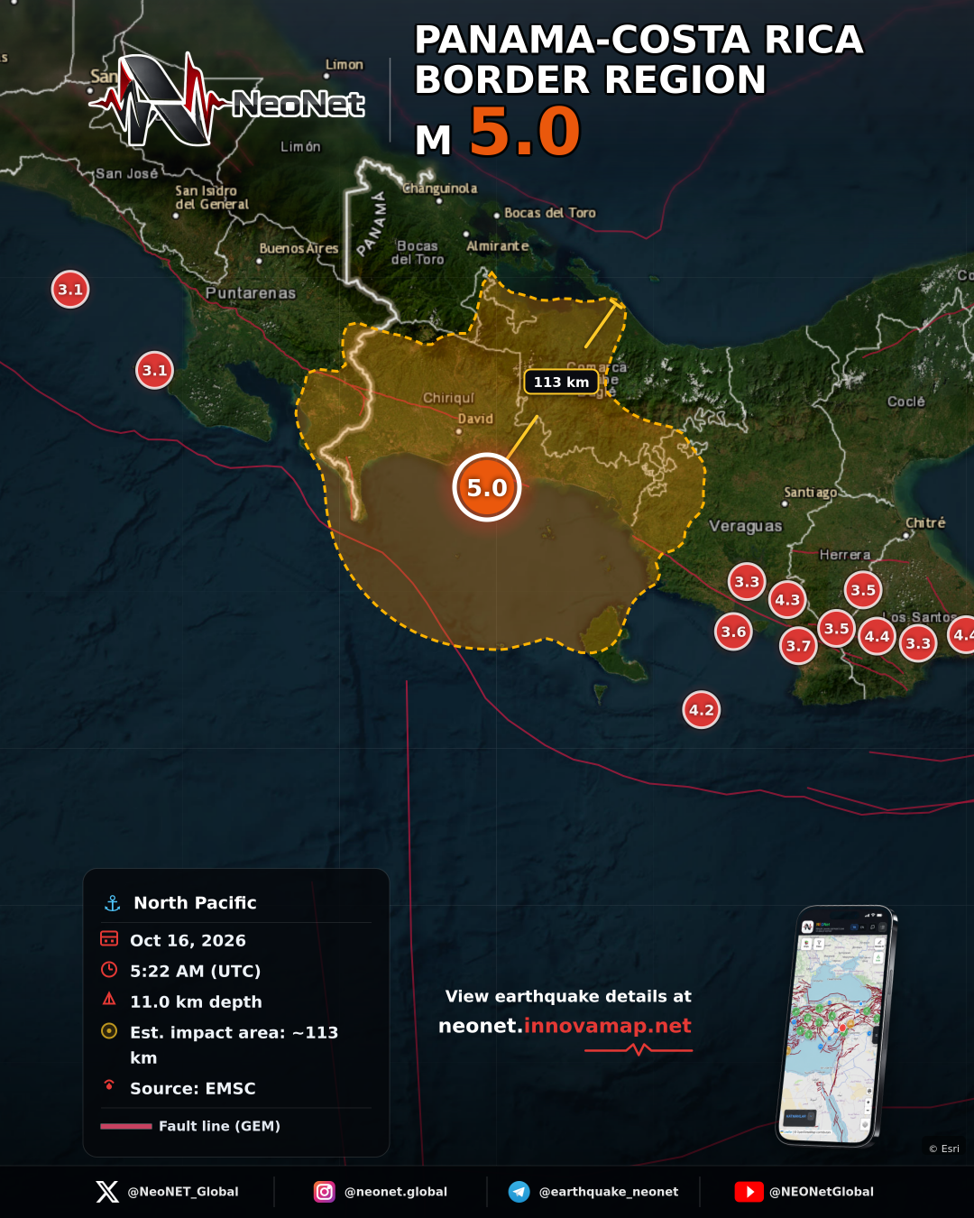 PANAMA-COSTA RICA BORDER REGION
