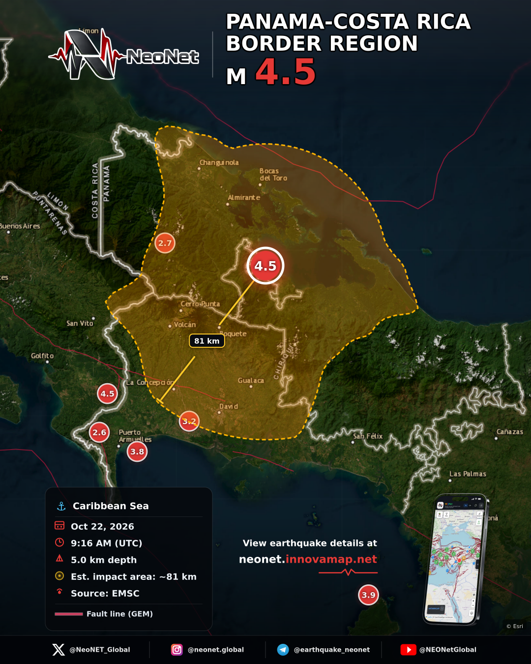 PANAMA-COSTA RICA BORDER REGION