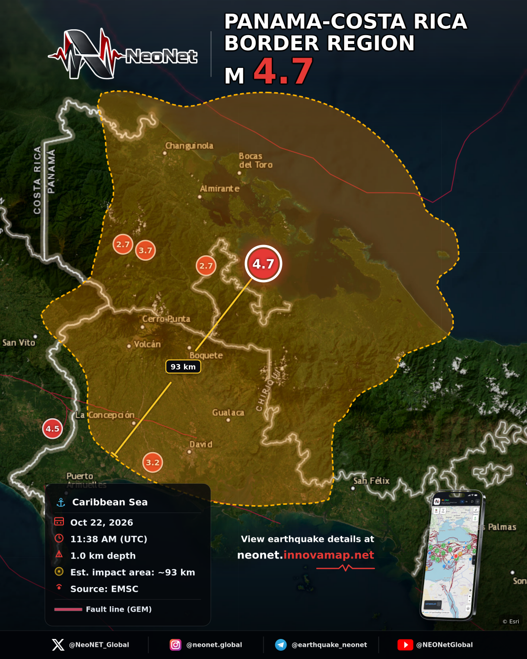 PANAMA-COSTA RICA BORDER REGION